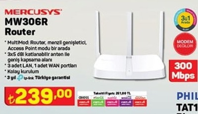 Mercusys MW306R Router 300 Mbps