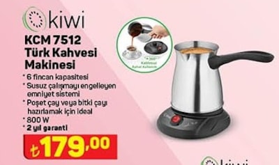 Kiwi KCM 7512 Türk Kahvesi Makinesi