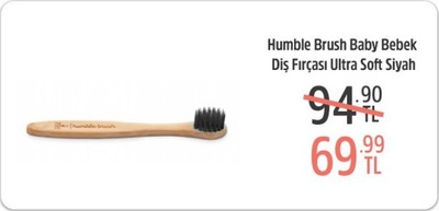 Humble Brush Baby Bebek Diş Fırçası Ultra Soft Siyah 