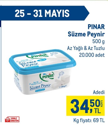 Pınar Süzme Peynir 500 gr