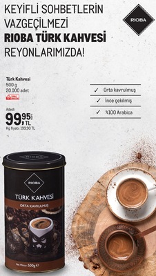 Rioba Türk Kahvesi 500 gr