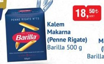 Barilla Kalem Makarna (Penne Rigate) 500 g