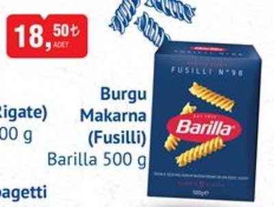 Barilla Burgu Makarna (Fusilli) 500 g