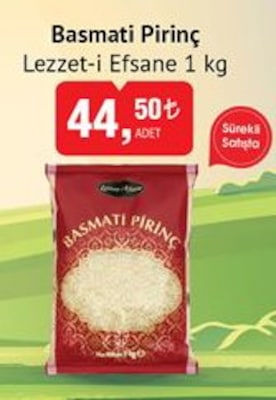 Lezzet-i Efsane Basmati Pirinç 1 kg