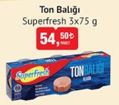 Superfresh Ton Balığı 3x75 g