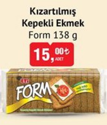Eti Form Kızartılmış Kepekli Ekmek 138 g