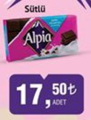 Alpia Sütlü Almanya Çikolatası 100 gr