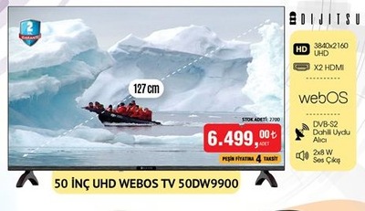 Dijitsu 50DW9900 50 inç 127 cm UHD WEBOS TV 