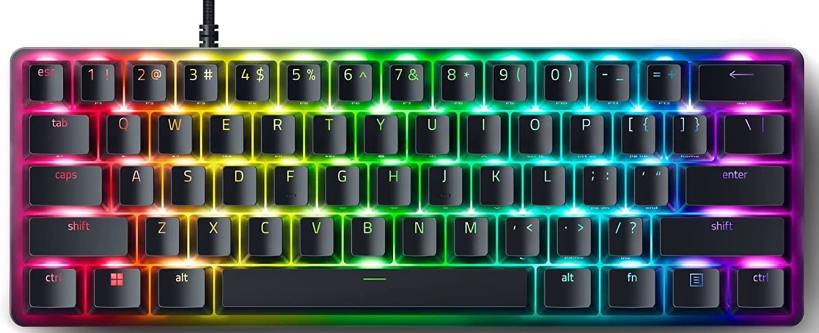 Razer Huntsman Mini US Layout RGB %60 TKL Purple Switch Kablolu
