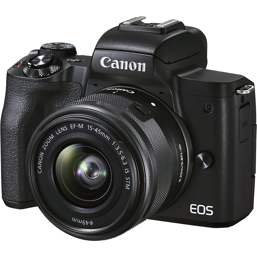 Canon EOS M50 Mark II + 15-45mm Lens Aynasız Fotoğraf Makinesi