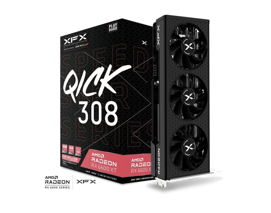 XFX RX 6600 XT Speedster Qick 308 RX-66XT8LBDQ 128 Bit GDDR6 8GB