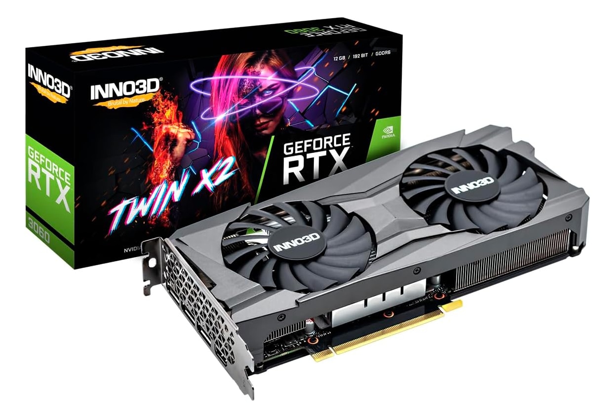 Inno3D GeForce RTX 3060グラフィックボード 本体　美品 Inno3D RTX 3060 Twin X2 OC LHR 192 Bit GDDR6 12 GB Ekran Kartı