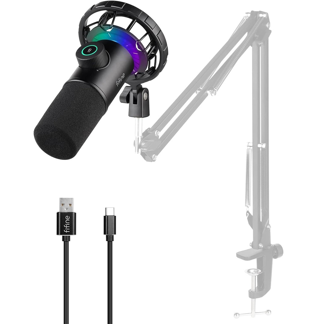 Fifine K658 RGB USB Yayıncı Mikrofonu Fiyatları, Özellikleri ve