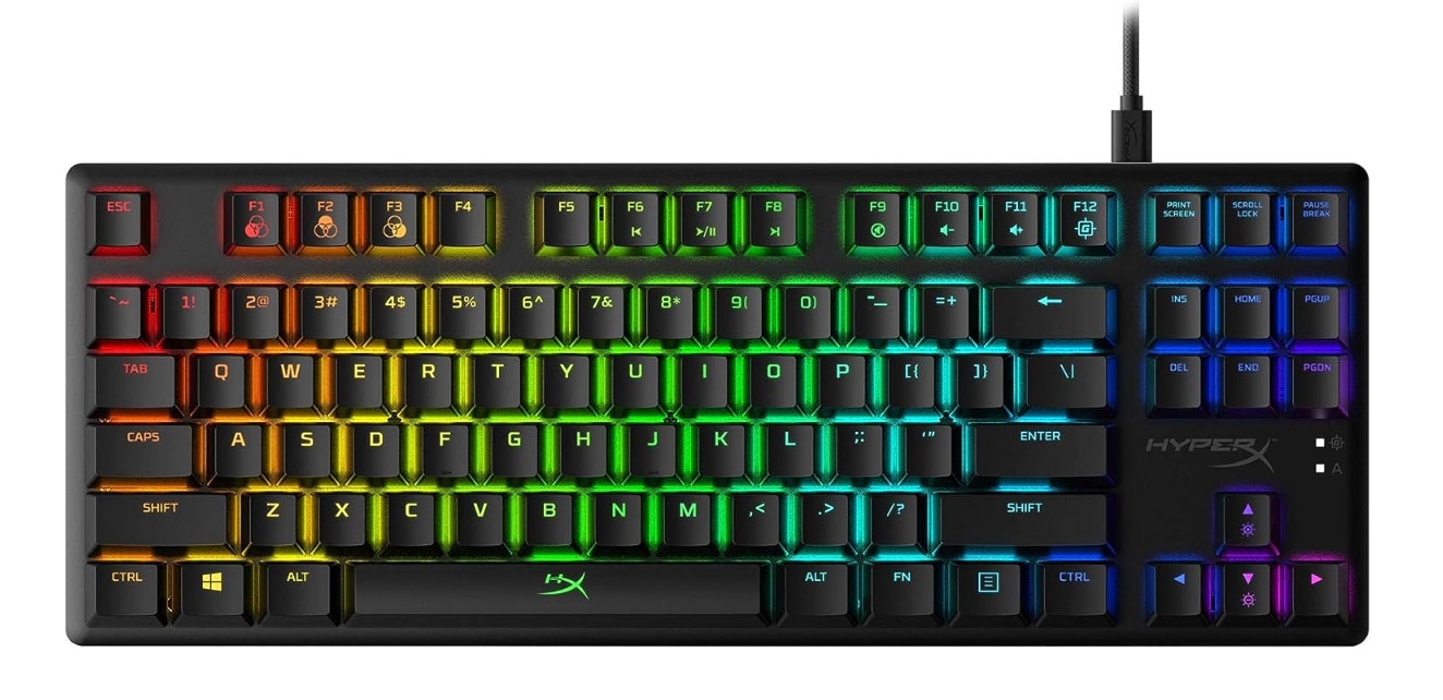 その他 HyperX Alloy Origins Core HyperX Alloy Origins Core 4P5P3AA RGB TKL Red Switch Kablolu
