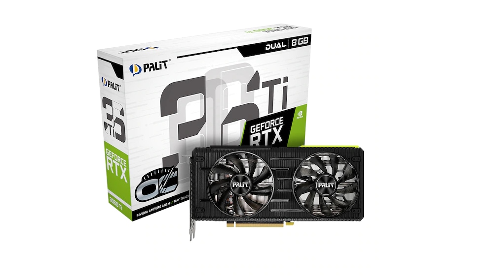 Palit RTX 3060 TI Dual OC NE6306TS19P2-190AD 256 Bit GDDR6 8 GB