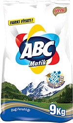 ABC Matik Dağ Ferahlığı 9 kg Beyazlar ve Renkliler için Toz Çamaşır Deterjanı