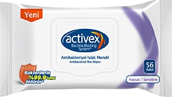 Activex Antibakteriyel Hassas 56 Yaprak Islak Mendil