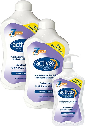 Activex Hassas Koruma Antibakteriyel 1.5 lt + 1.5 lt + 700 ml Sıvı Sabun