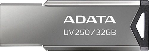 Pendrive ADATA UV250 - 32 GB, USB 2.0, Color Plata