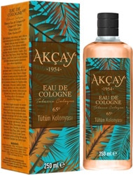 Akçay Tütün Cam Şişe 250 ml Kolonya