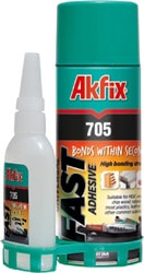 Akfix 705 Profesyonel Hızlı Yapıştırıcı Japon 400 ml 100 gr 24 Adet