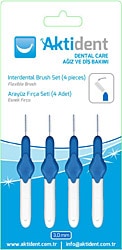 Aktident Mavi 3.0 mm 4'lü Arayüz Fırçası
