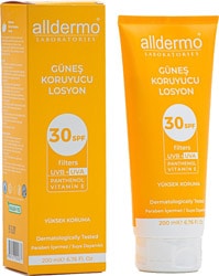 Alldermo Panthenol 200 ml 50 Faktör Güneş Losyonu