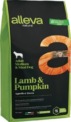 Alleva Natural Kuzu Etli ve Balkabaklı Medium/Maxi Irk 12 kg Yetişkin Köpek Maması