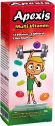 Apexis Multivitamin Çilek Aromalı Şurup 150 ml