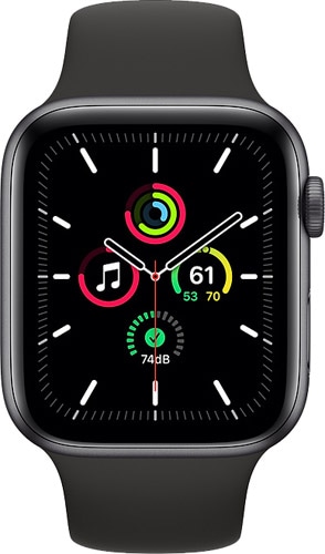 スマートフォン/携帯電話 スマートフォン本体 Apple Watch SE GPS 44mm Uzay Grisi Alüminyum Kasa ve Spor Kordon 