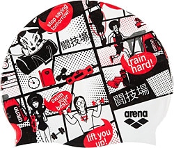 Arena Print 2 1E368 Silikon Yüzücü Bonesi