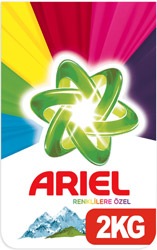 Ariel Dağ Esintisi 2 kg 13 Yıkama Renkliler İçin Toz Deterjan