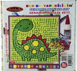 Artebella MS-16 Dinozor Seramik Mozaik Setleri 20x20 cm