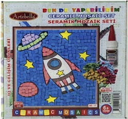 Artebella MS-17 Uzay Seramik Mozaik Seti 20x20 cm