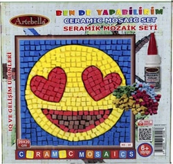 Artebella MS-18 Emoji Seramik Mozaik Seti 20x20 cm
