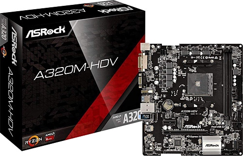 Asrock A320M-HDV R4.0 AMD AM4 DDR4 Micro ATX Anakart