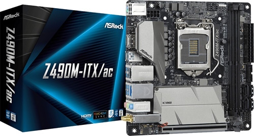 Asrock Z490M-ITX/ac Intel LGA1200 DDR4 Wi-Fi Mini ITX Anakart