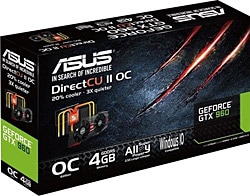 Asus GTX 960 GTX960-DC2OC-4GD5-BLACK 4 GB Ekran Kartı Fiyatları