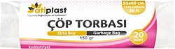 Atiplast Endüstriyel Orta Boy Çöp Poşeti 20'li