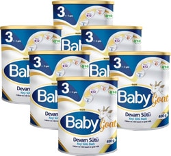 Baby Goat 3 Keçi Sütü 400 gr 6 Adet