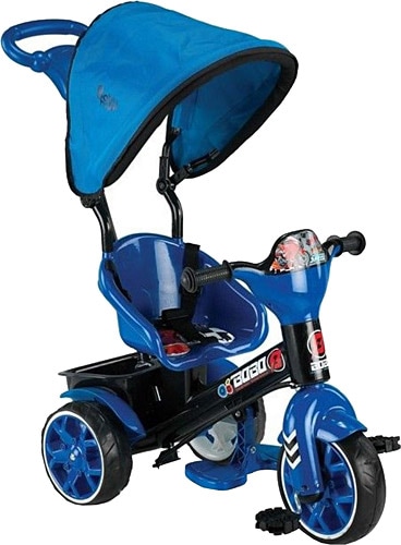 Babyhope 121 Bobo Speed Tenteli 3 Tekerlekli Bisiklet Mavi