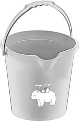 Babyjem Mat Gri Bebek Banyo Kovası