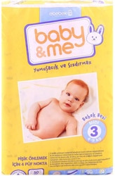 Baby&Me 3 Numara Midi 50'li Bebek Bezi