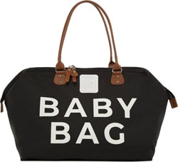 Bagmori Baby Bag Baskılı Siyah Bebek Bakım Çantası