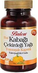 Balen Bal Kabağı Çekirdeği Yağı 100 Yumuşak Kapsül