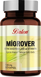 Balen Migrover Takviye Edici Gıda 720 mg 60 Kapsül