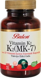 Balen Vitamin K2 D Vitamini 450 mg 60 Kapsül