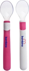 Bambino Silikon 2'li Pembe Mama Kaşığı