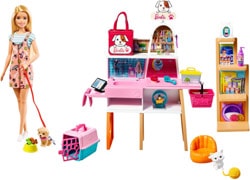 Barbie Bebek ve Evcil Hayvan Dükkanı Oyun Seti GRG90