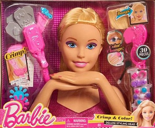 barbie saç tasarım seti